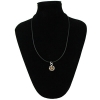 Collana Earth uomo e ciondolo rosa dei venti rosato in argento 925