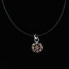 ciondolo rosa dei venti colore rosato in argento 925