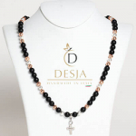 Collana uomo pietra naturale Onice e Lava vulcanica | Kile