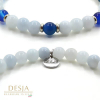 Bracciale unisex pietra naturale Acquamarina e Agata | Charles
