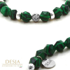 Bracciale pietra Malachite verde e argento 925 | Clarise Green