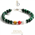 Bracciale pietra Occhio di falco e Argento 925| Iancy Green