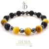 Bracciale Onice Nero Occhio di Tigre Ematite | Soleil Petit