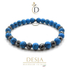 Braccialetto unisex Turchese Azzurro ed Ematite | Petit Light