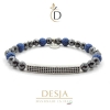 Braccialetto uomo donna pietra Ematite e Lava vulcanica | Emerson