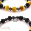 Bracciale Onice Nero Occhio di Tigre Ematite | Soleil Petit