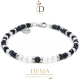 Bracciale pietra Quarzo Tormalina argento 925 | Belinda