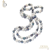 Collana perle barocche 10mm bianche e grigia | Gracia